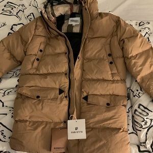 Burberry Winter Jacket  Color: Camel Size : M  Code:0020
